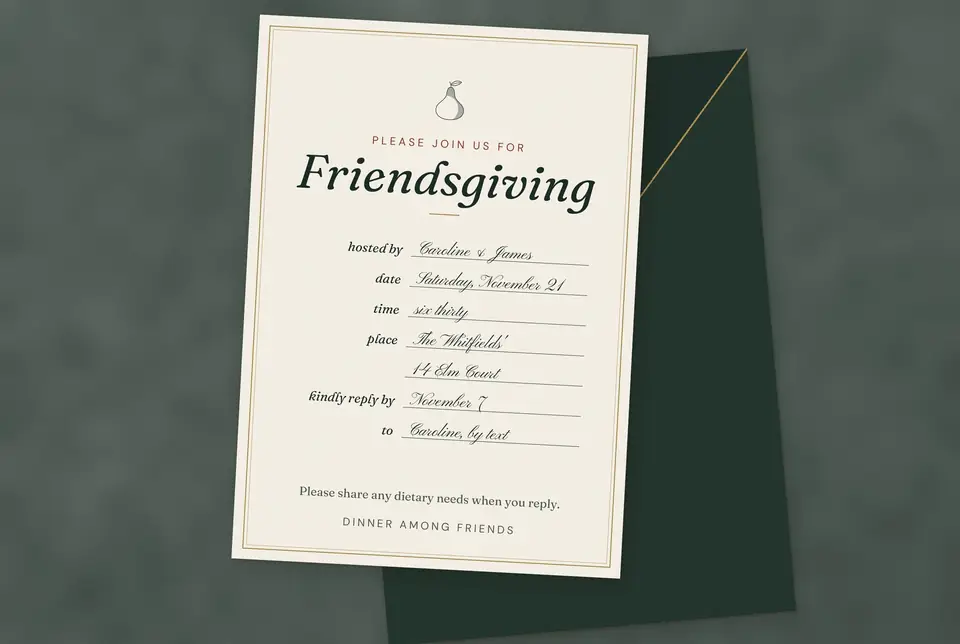 Friendsgiving Invitation