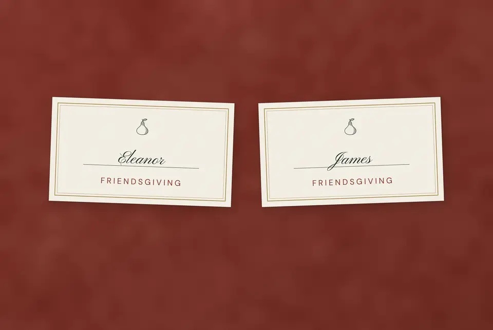 Friendsgiving Place Cards