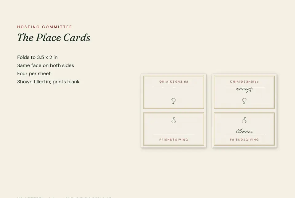 Friendsgiving Place Cards, photo 3