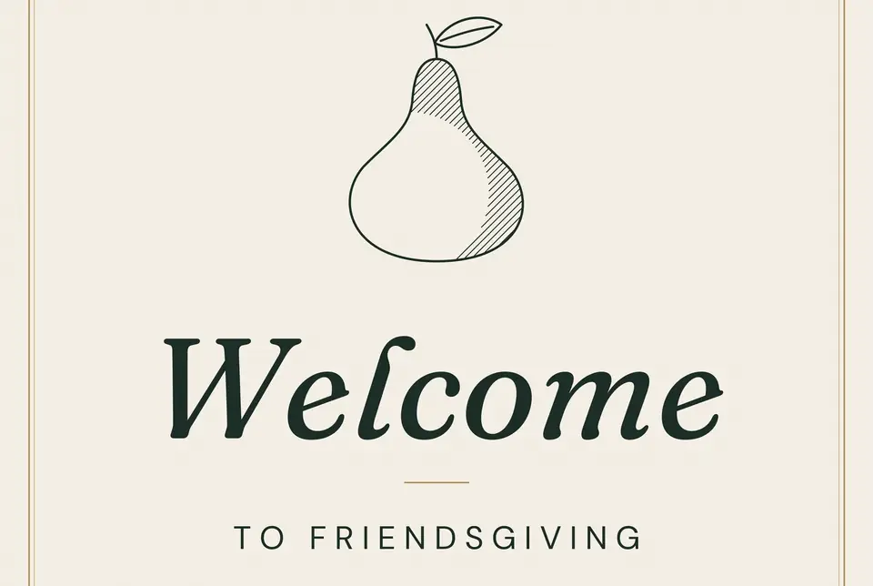 Friendsgiving Welcome Sign, photo 2
