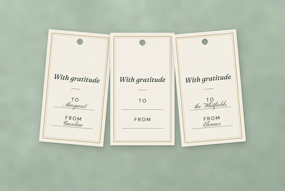 With Gratitude Gift Tags