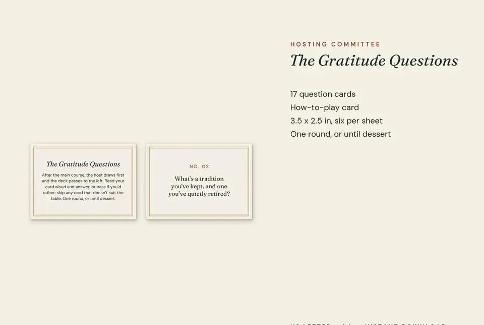 The Gratitude Questions, a Table Game, photo 3