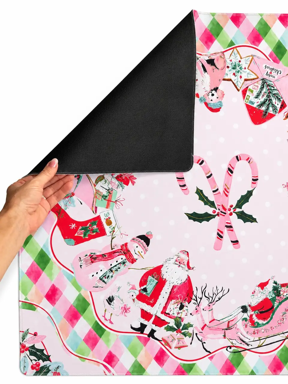 Holly Jolly Christmas Mahjong Mat, view 2