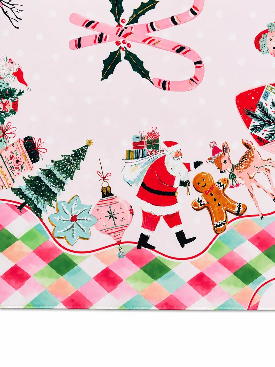 Holly Jolly Christmas Mahjong Mat, view 4