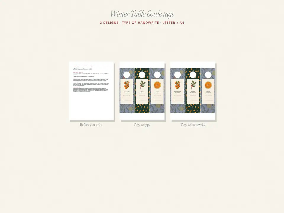 Hostess Bottle Tags, photo 4