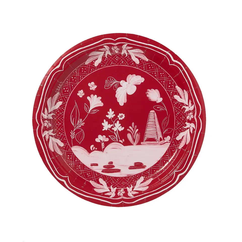 Red Coastal Dinner Plates