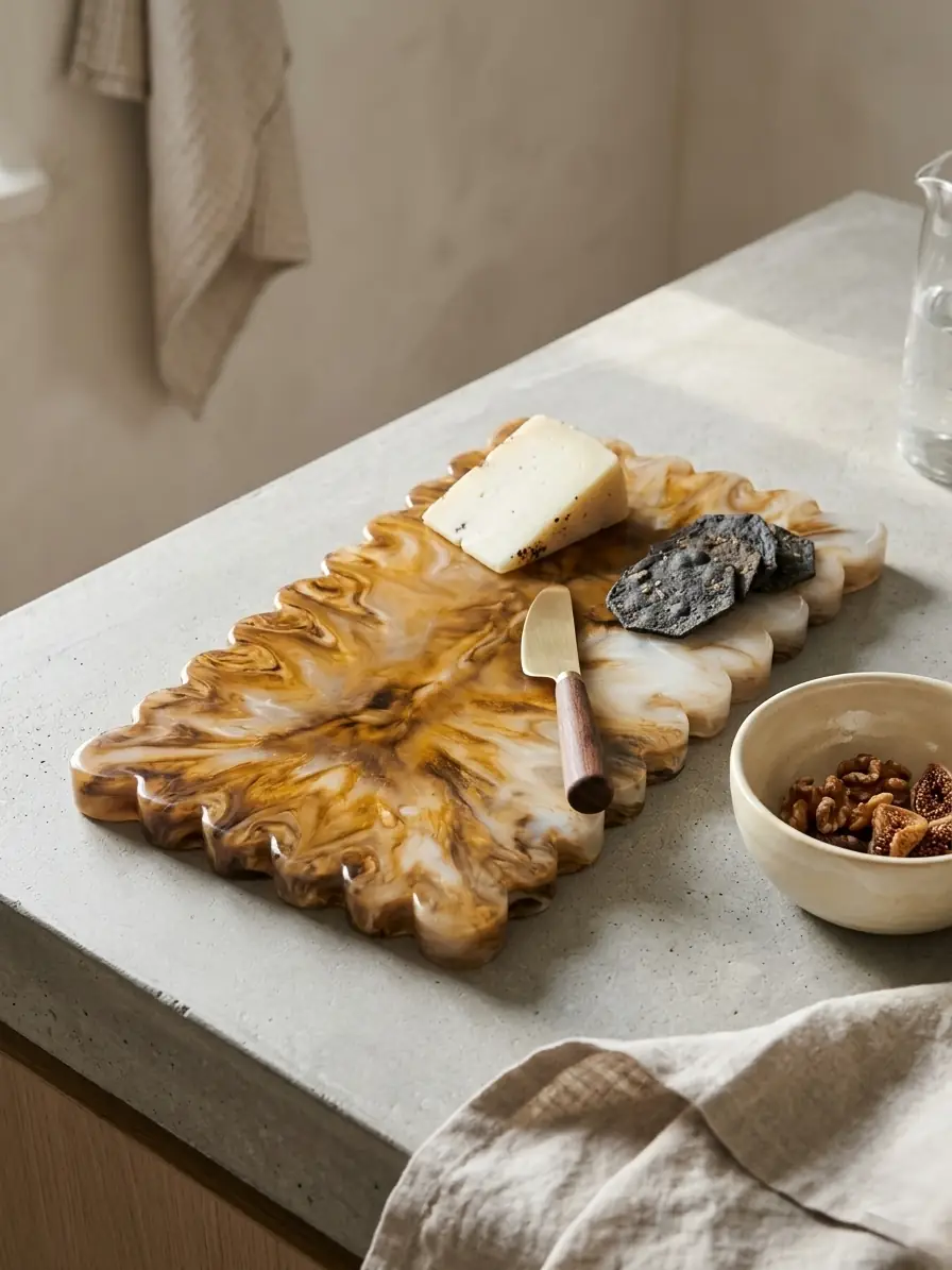 Scallop Resin Cheese Board, 14 x 8 in, photo 2