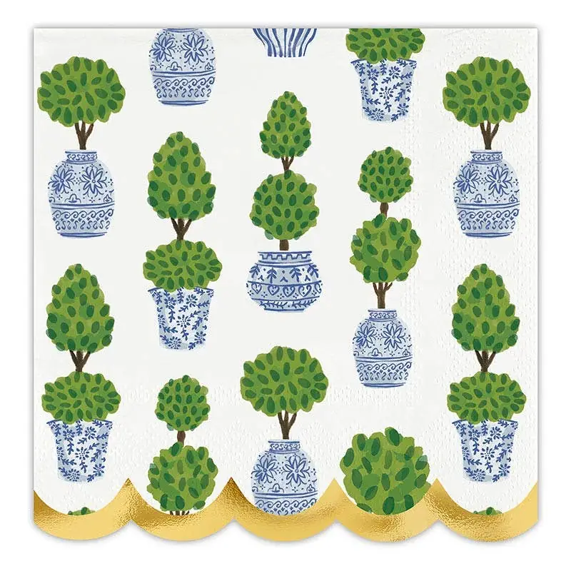 Topiary Acrylic Napkin Tray with 20 Napkins, photo 3