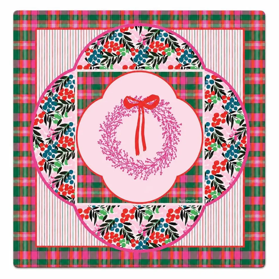 Very Merry Wreath Mahjong Mat